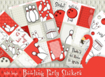 Bowling Party | Sticker Kit | Matches Vertical WO2P Retro Hugs Inserts and Carpe Diem Vertical Inserts