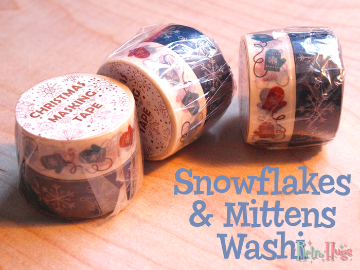 Snowflakes & Mittens Washi Tape | Cute Winter Masking Tape