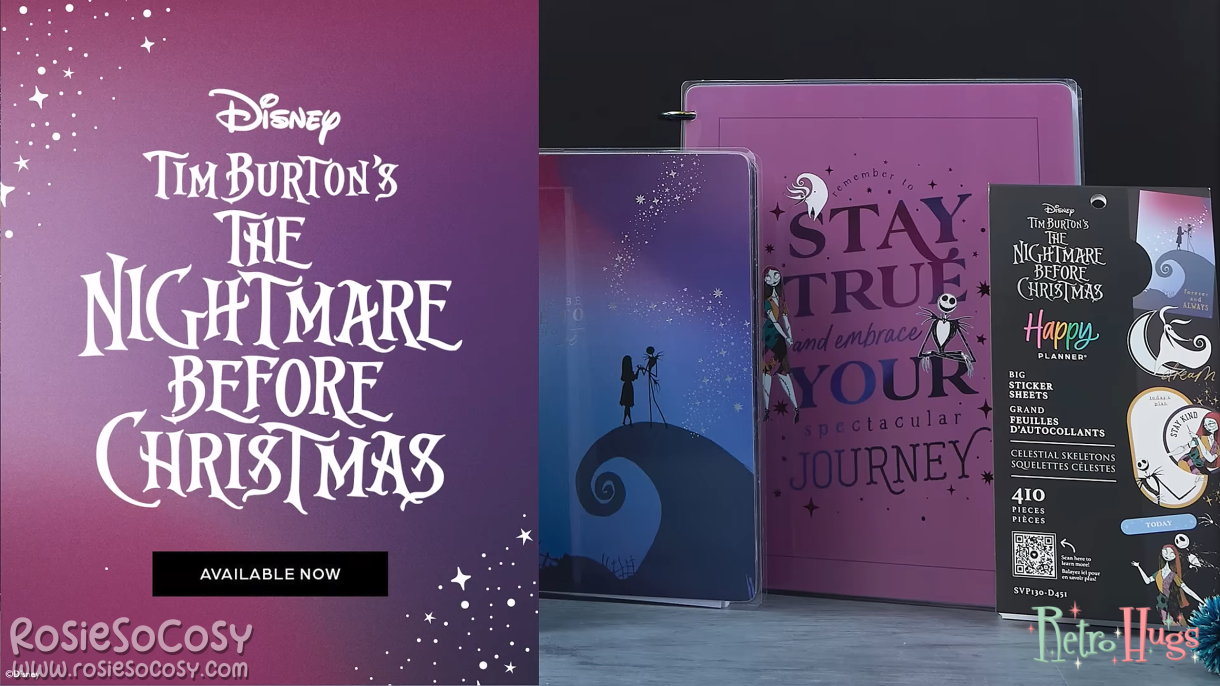 2025 Disney Tim Burton's The Nightmare Before Christmas Happy Planner Collection