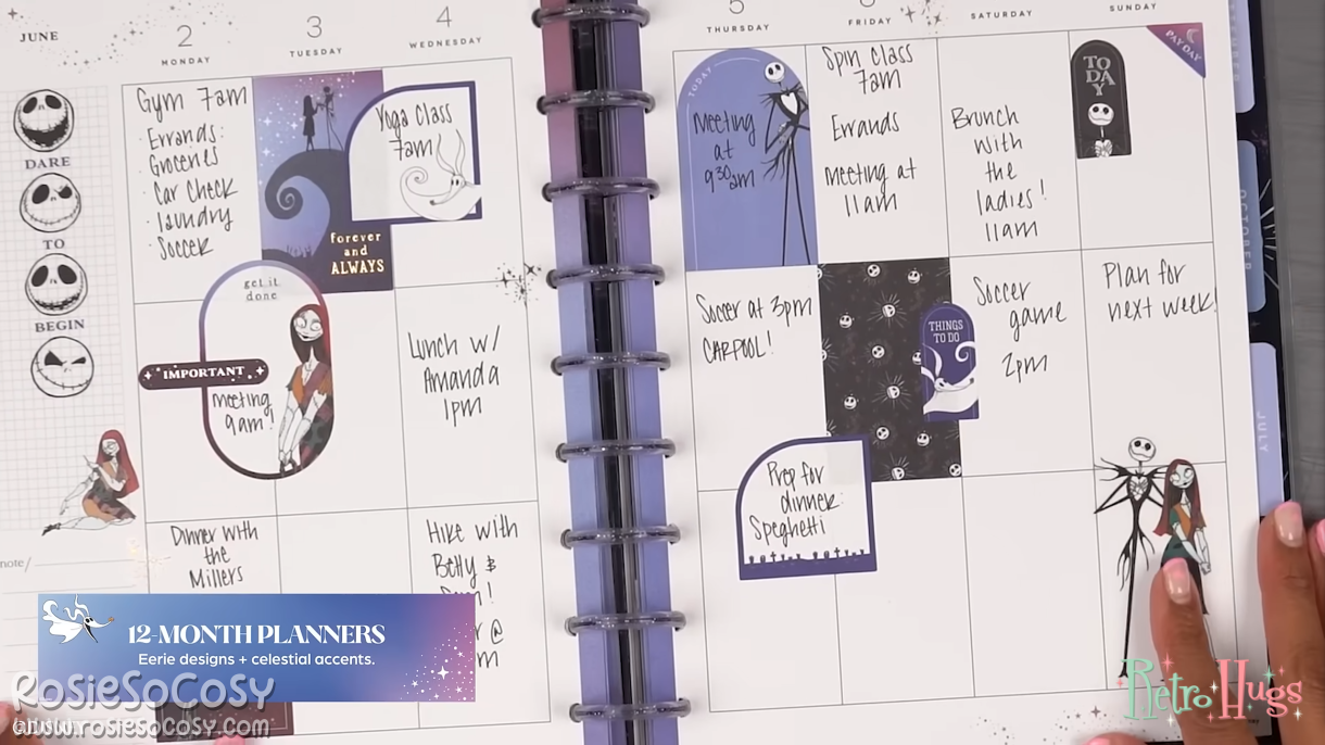 2025 Disney Tim Burton's The Nightmare Before Christmas Happy Planner Collection